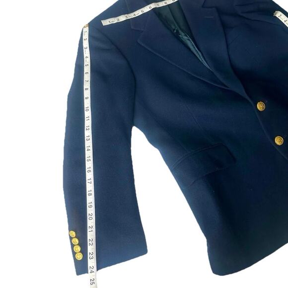 Polo University Club By Ralph Lauren Men’s Virgin Wool Blazer Size 42 Navy Blue - Picture 10 of 15